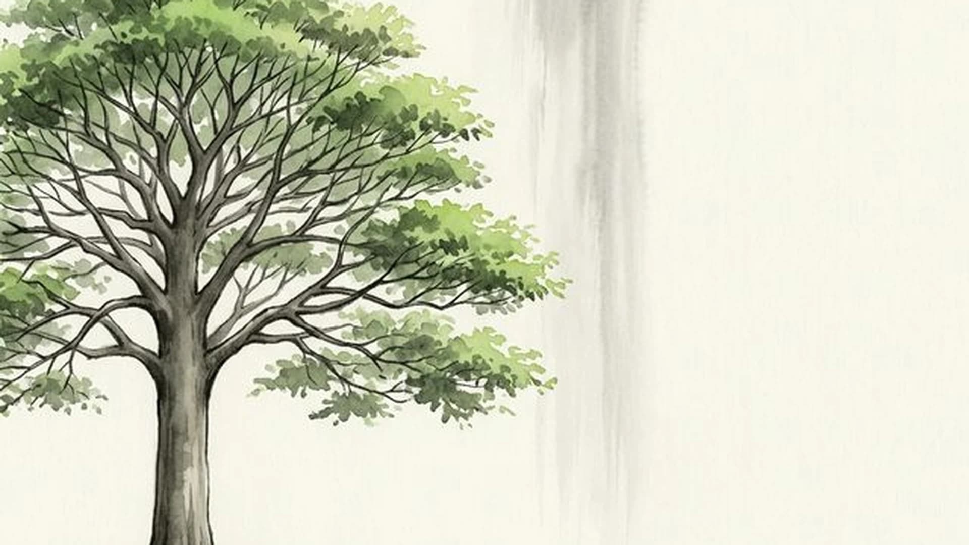 夏の水墨画